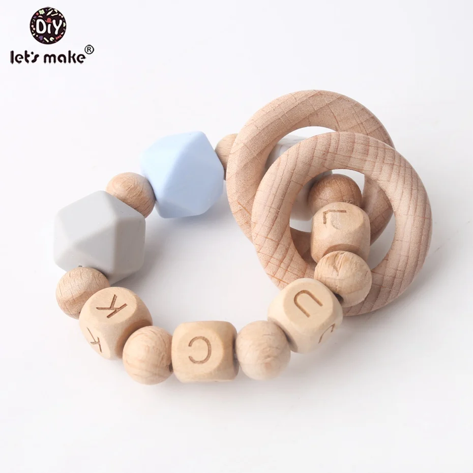 1 шт. детский модный браслет силиконовый с вязаными бусинами органический для