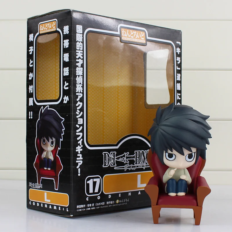 Аниме DEATH NOTE ПВХ фигурка игрушки Nendoroid 17# L Lawliet 10 см Версия Модель Куклы для детей