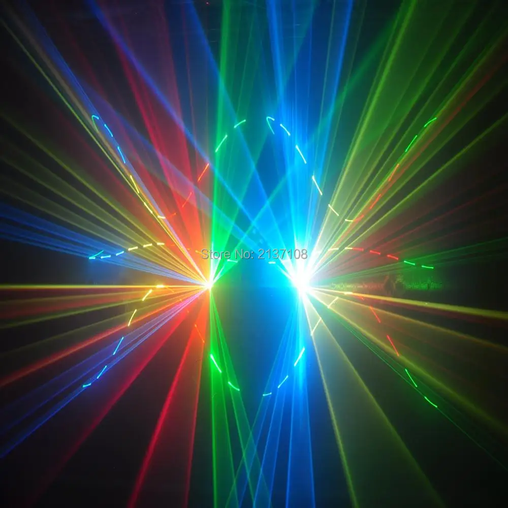 3 Вт RGB светодиодный лазерный анимационный светильник DMX Luces DJ Disco Club KTV Show вечерние