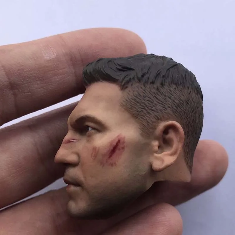 

Job Bonser Head Sculpt 1/6 Scale Night Warrior Punisher Male Soldier Head Model for 12inch Phicen Tbleague Toy