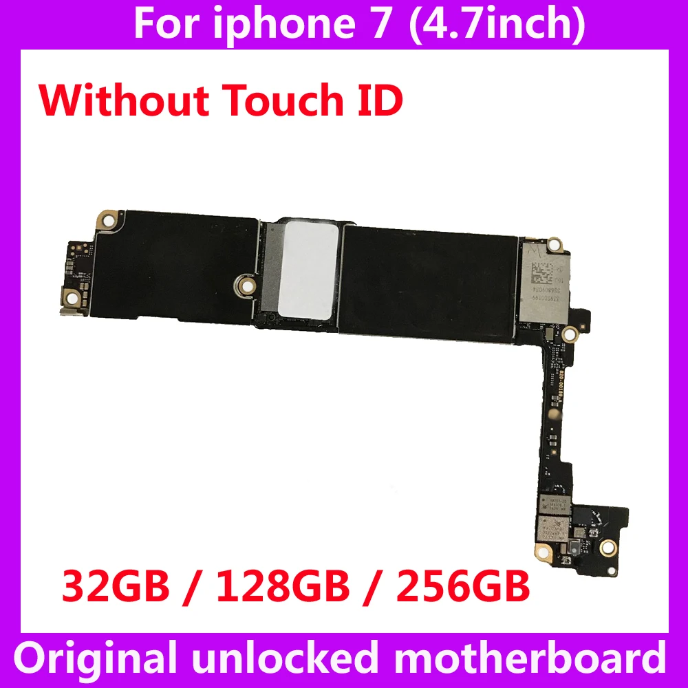 100% хорошая работа для iphone 7 по всему миру разблокированная материнская плата NO touch