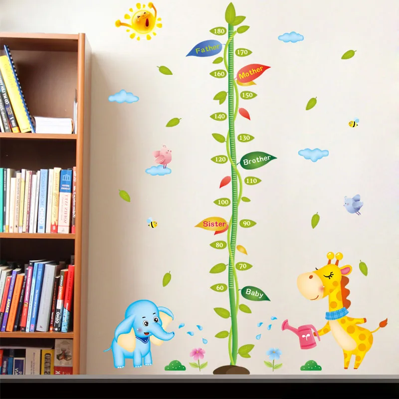 [Fundecoration] наклейки на стену с изображением животных из мультфильмов для детских
