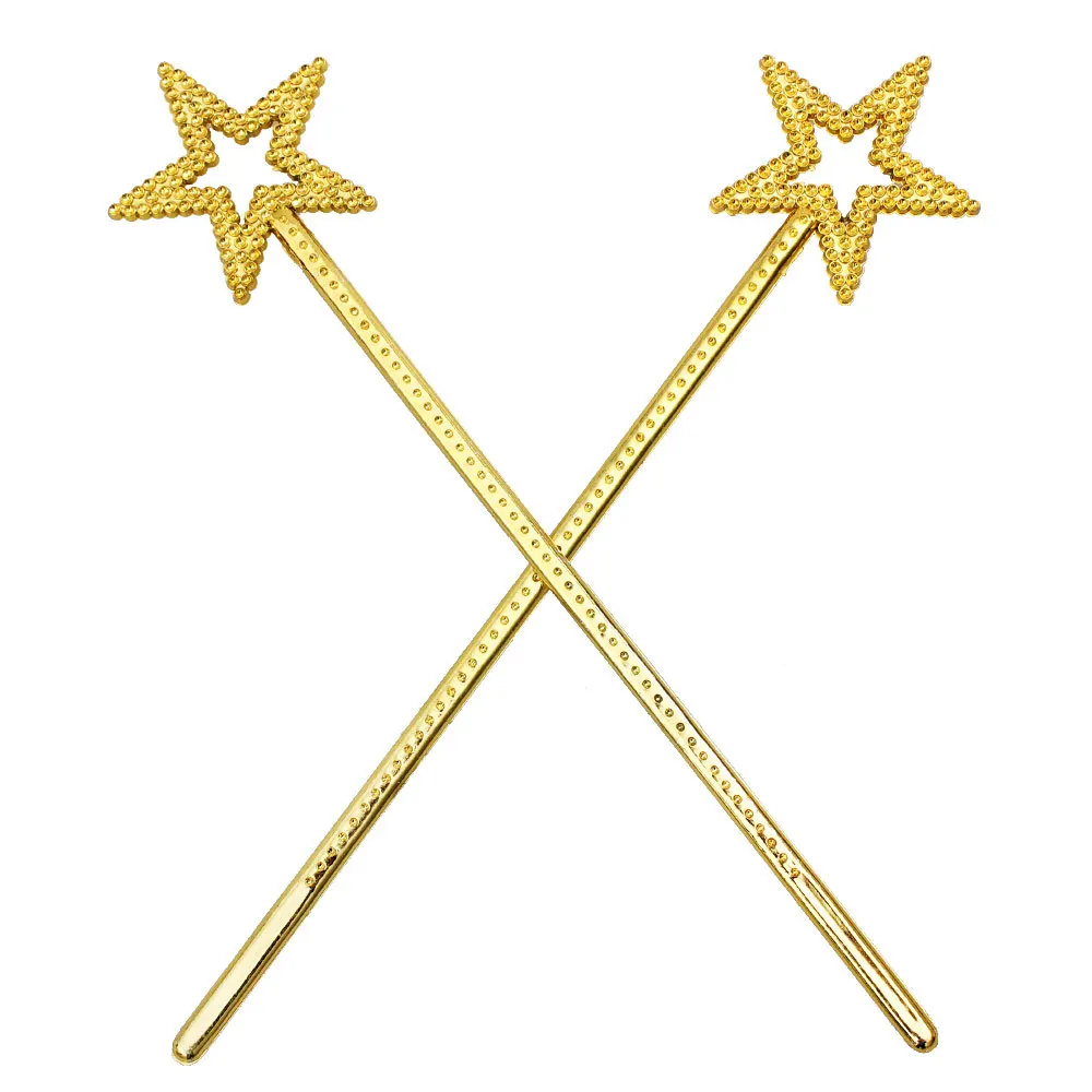 

Girls Costume Props Star Magic Wand Angel Fairy Wands Sticks Birthday Party Wedding Halloween Cosplay Christmas