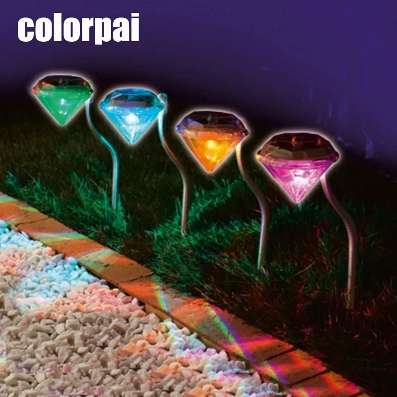 Декоративный садовый светильник из нержавеющей стали на солнечной батарее