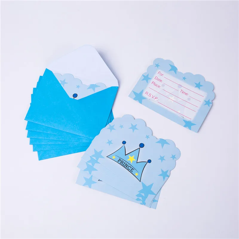 Корона принца Baby Shower одноразовая посуда для вечеринки бумажные салфетки баннер скатерть стакан с соломинкой тарелки день рождения принадлежности
