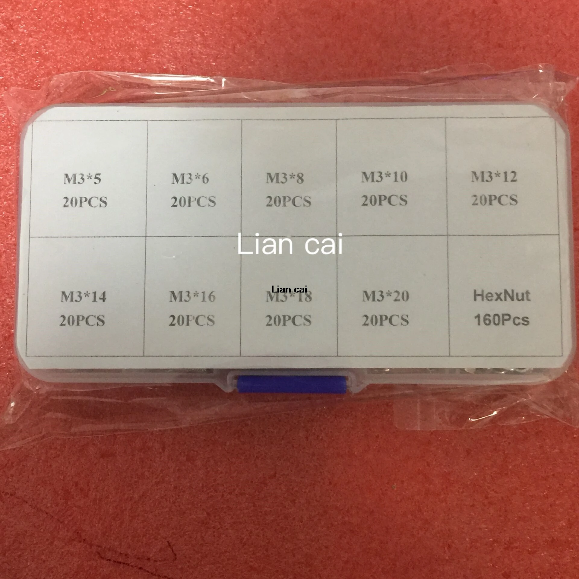 340 шт. шестигранные болты M3 (3 мм) из нержавеющей стали А2 ISO7380|socket screw|hexagon socket screwallen