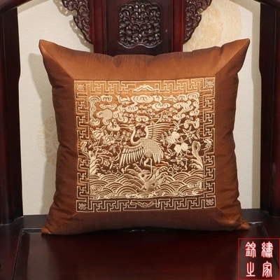 43*43 см Новая мода китайский стиль журавль узор парча и шелк Автокресло диван