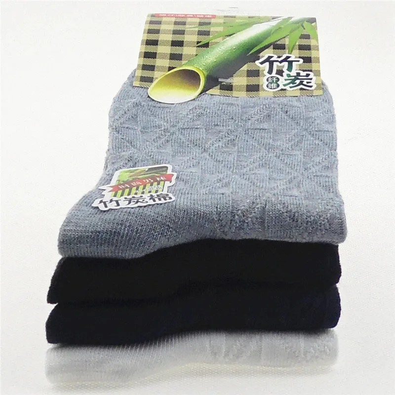 

4 Pairs Men Bamboo Fiber Socks Deodorant Breathable Calcetine Sock Casual Business Male Short Socks Simple Vintage Jacquard Meia
