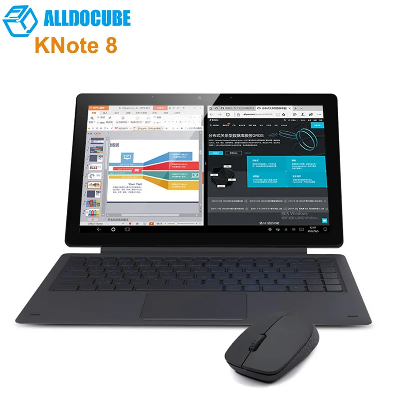 ALLDOCUBE KNote8 2 в 1 планшетный ПК с беспроводной клавиатурой 13 3 ''Windows 10 Intel Core M3 7Y30