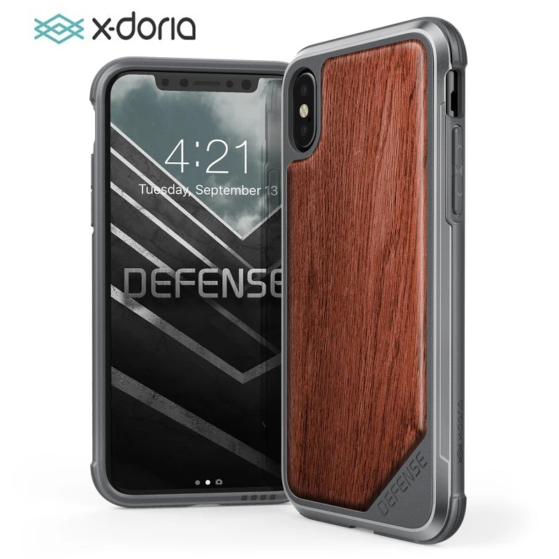 Защитный чехол X Doria для iPhone 10 защитный в стиле милитари проверенный на падение
