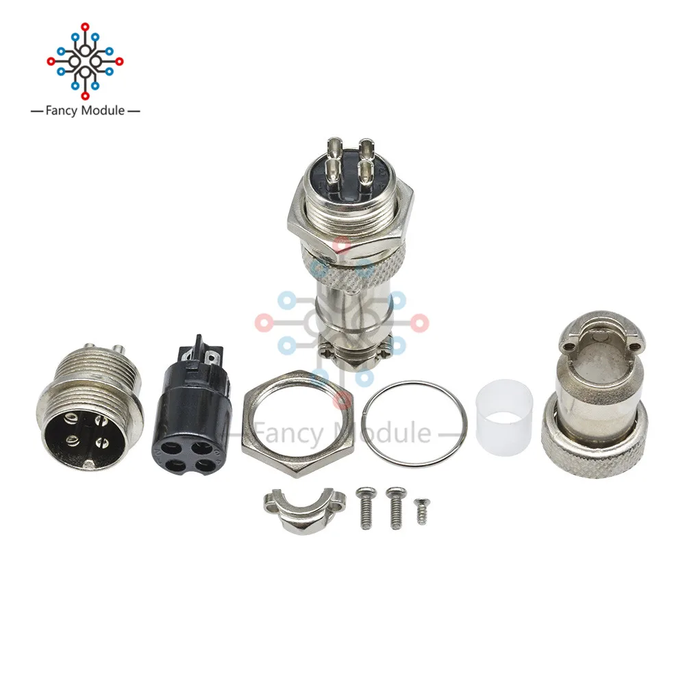 1 комплект GX16 16 мм 2/3/4/5/6/7/8/9/10Pin Штекерный разъем панели круговой авиационный