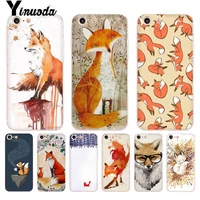 for iphone 13 7 6 x case fox animal transparent phone cover case for iphone 13 8 7 6 6s plus x 5 5s se xr xs xsmax