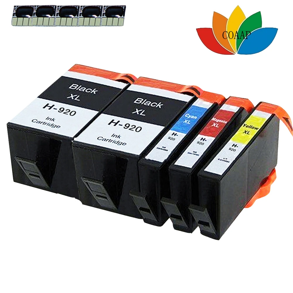 5 шт./упаковка картриджи для принтера hp 920XL BK C M Y Officejet 6500 6500se|Чернильные картриджи|