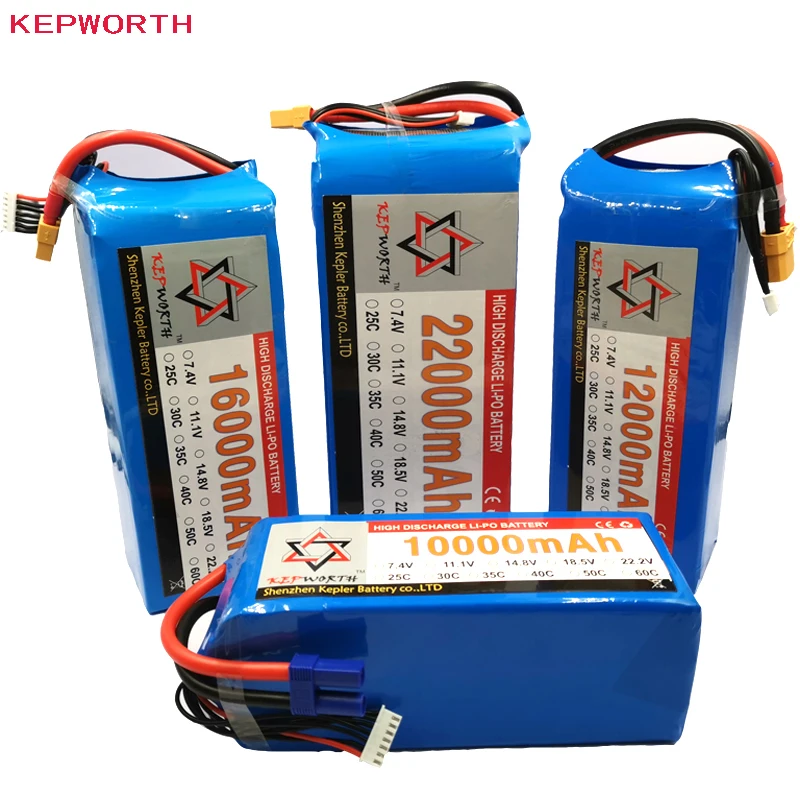 

Lipo Battery 2S 7.4V 10000 12000 16000 22000mAh For Helicopter Drone plane Car Toy RC Li-Po Battery High Capacity