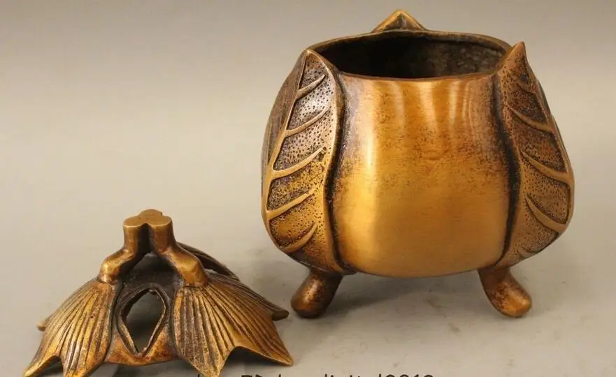 6 &quotКлеймо Китай Династия Китайский Медный лист Цветок Курильница | Дом и сад