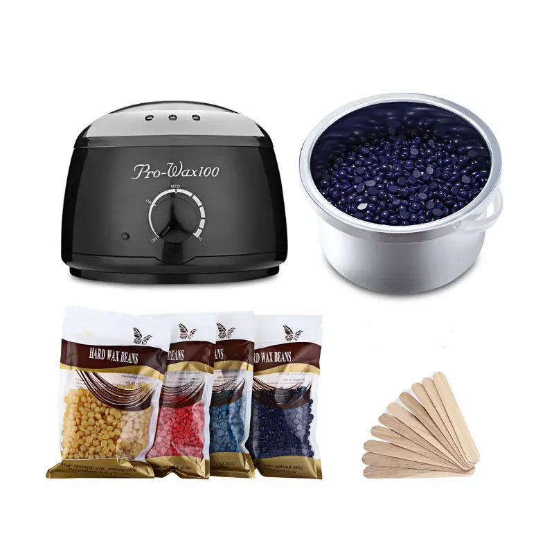 Электрический воск Нагреватель Теплее для депиляции Pro удаление волос машина с 4 X