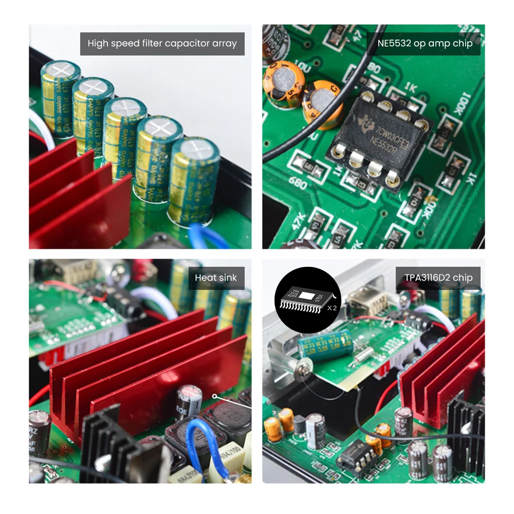 BRZHIFI мини HIFI TPA3116 Bluetooth 4 0 цифровой усилитель мощности стерео аудио TF USB Amp 100 Вт * 2