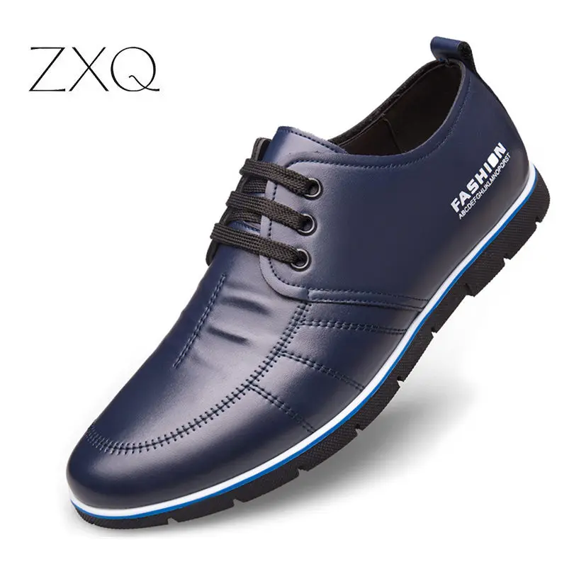 Мужские повседневные кожаные туфли Footear лоферы на плоской подошве дышащие в