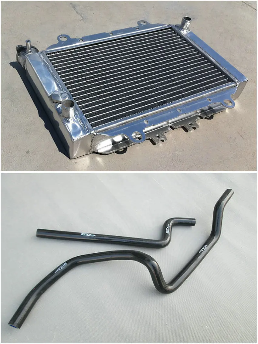 Aluminum Radiator &amphose for YAMAHA GRIZZLY 400 450 03-10 04 05 06 07 08 2007 | Автомобили и мотоциклы