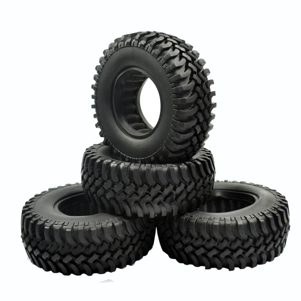 4pcs 100MM 1.9" Tires Tyre for 1/10 RC Off-Road Rock Crawler Car