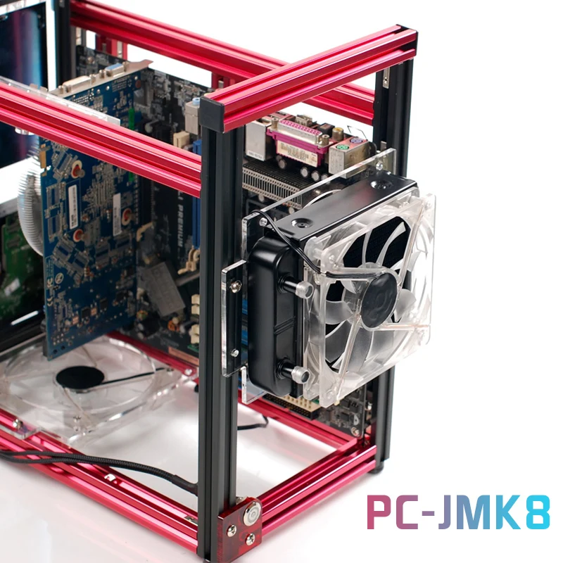 QDIY новый продукт ATX/ Micro ATX алюминиевые строительные блоки DIY вертикальные корпуса