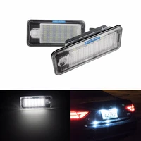 angrong 18 smd 5050 led license number plate light lamps for audi a3 8p a4 s4 b6 b7 a6 4f a8 4e 4h q7 4l no error