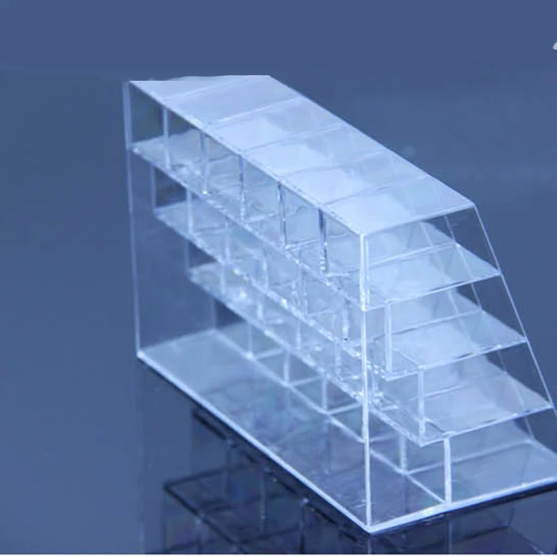 

Makeup Organizer 24 Squared Makeup Clear Organizer Cosmetic Nail Art Storage Rack Display Holder