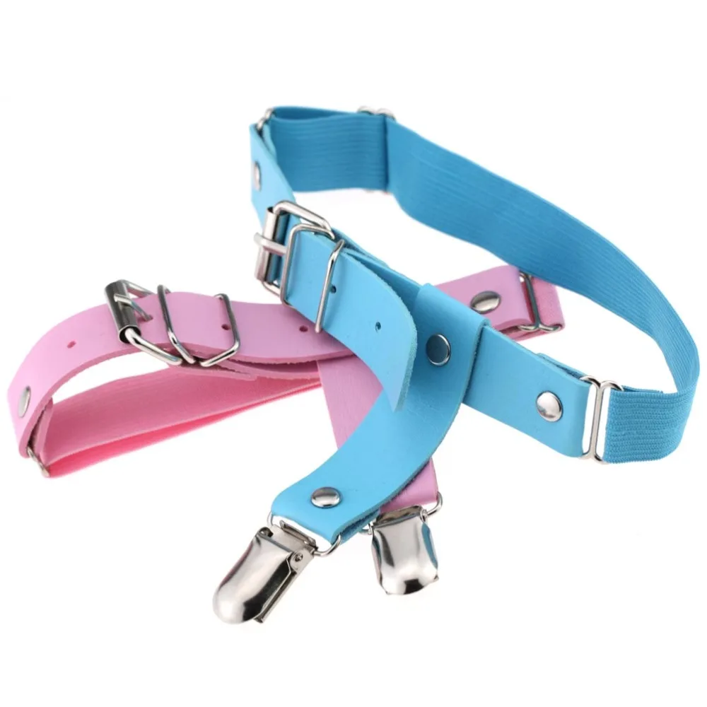 Харадзюку панк готика женская кожаная подвязка пояс ножка эластичное