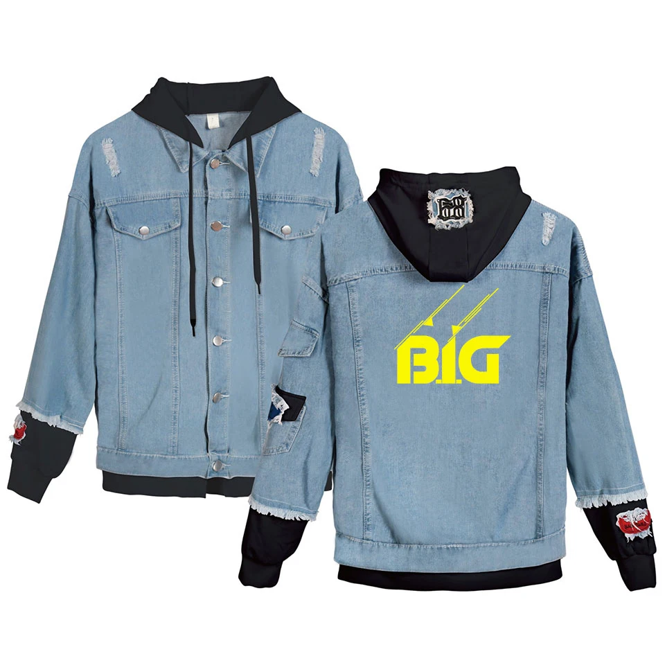 Джинсовая стеганая куртка BIGGIE Пальто Harajuku B.I.G джинсовые толстовки одежда для