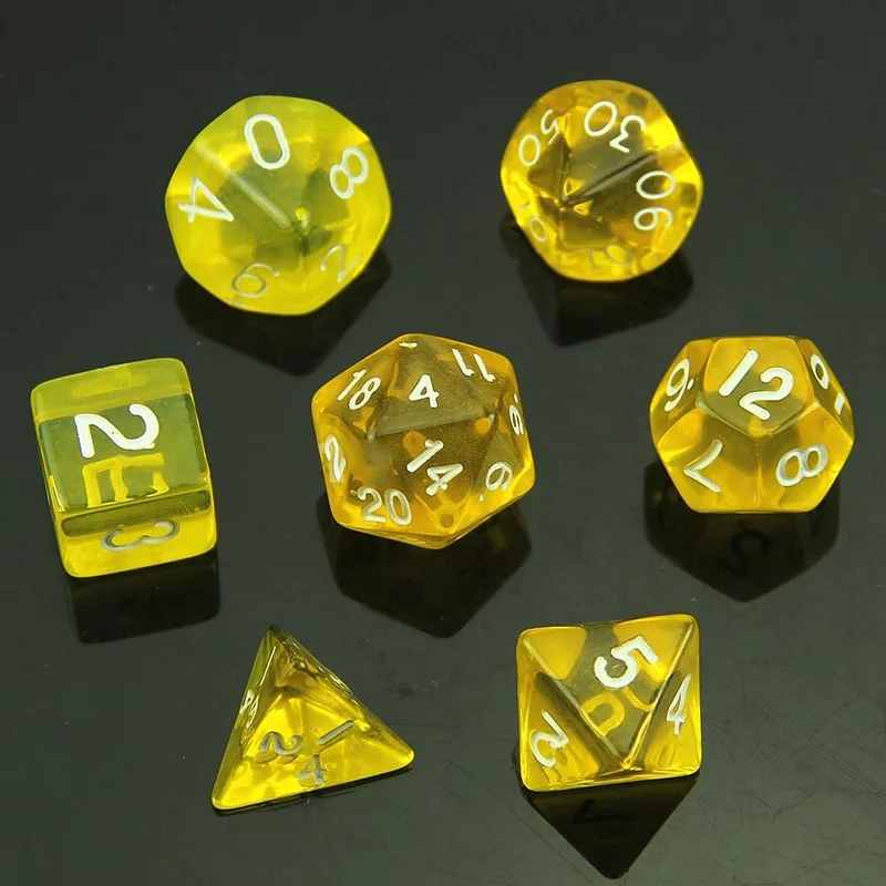 Многогранная двухсторонняя игра D4 D6 D8 D10 D12 D20 в кости для подземелья и драконов 6