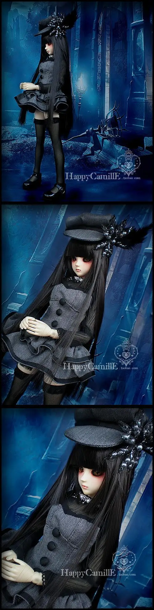 1/6 1/4 1/3 Размер парика для шарнирной куклы длинные волосы для BJD/SD куклы аксессуары, не включены кукла, обувь, одежда и другие аксессуары 18D1329