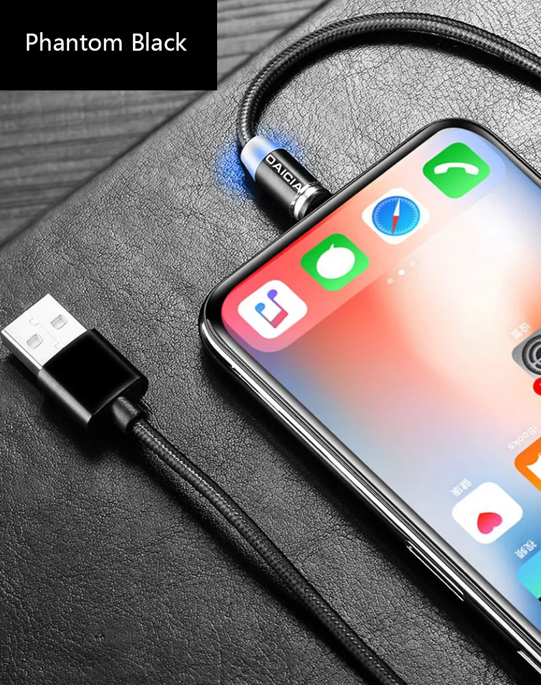 Магнитный кабель Micro USB для iPhone samsung oneplus 6t type-c, быстрая зарядка, магнитное зарядное устройство, usb type C, кабели для мобильных телефонов