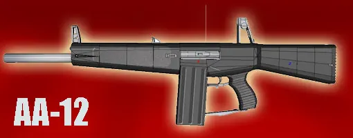 Бумажная модель высокой четкости Рисование AA-12 автоматический ружье 1:1 модель оружия DIY