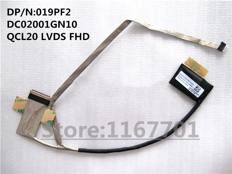

New Original Laptop/notebook LCD/LED/LVDS cable for Dell Vostro 3560 V3560 019PF2 QCL20 LVDS FHD DC02001GN10