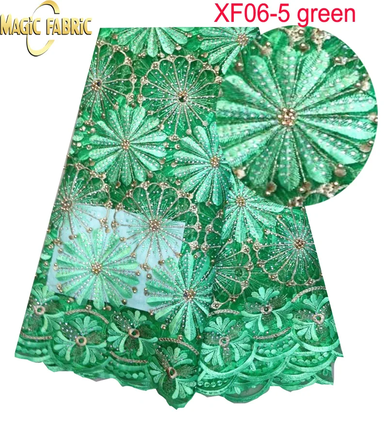 

New Arrival French Net Lace Fabric With Beads And Stone Embroidered Net Lace Material For Dress XF06