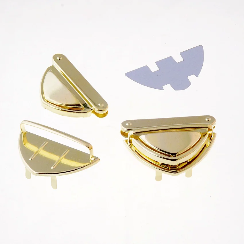 

Free Shipping 1 Set silver tone/ gold tone Handbag Bag Accessories Purse Twist Turn Lock 34x52mm