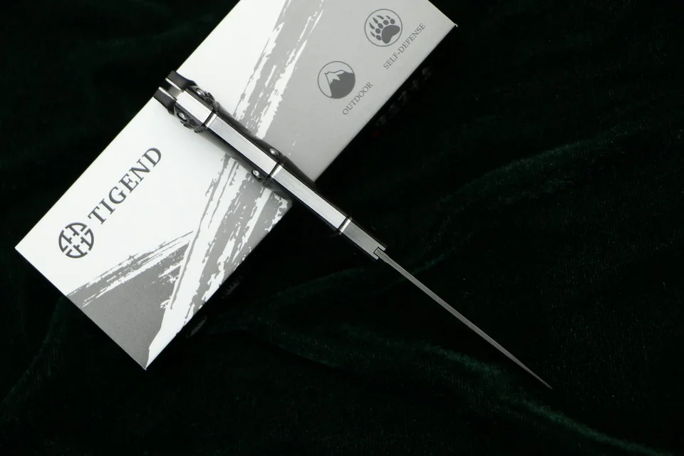 TIGEND CF5406 VG10 Дамасская сталь складной нож эбеновая деревянная ручка охотничьи ножи для выживания походные Ножи карманные EDC практичные инструменты