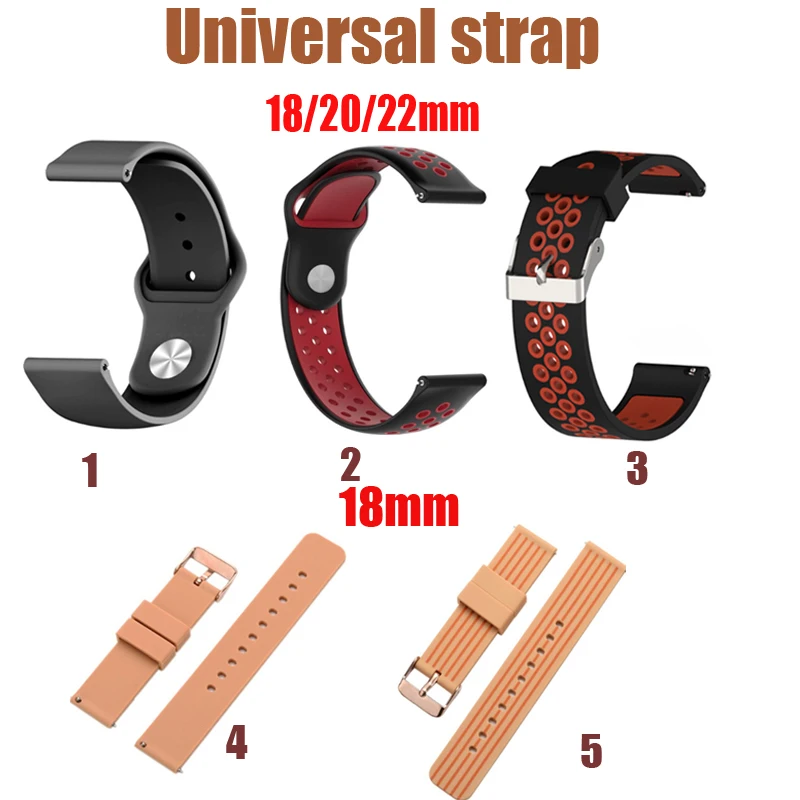 20mm Smart Watch Bands for Samsung 22mm Waterproof Strap Compatible Galaxy Active 40mm/Huawei/Tiwatch | Электроника