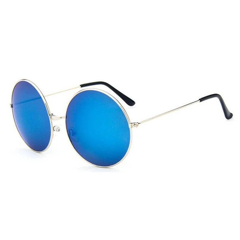 Новинка Модные солнцезащитные очки женские большие круглые оправа трендовые