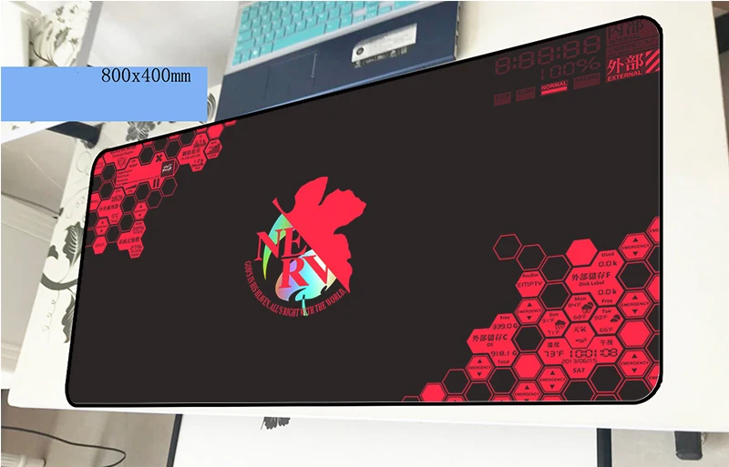 Evangelion Коврик для мыши 800x400x3 мм подарок для мальчика игровой коврик для мыши геймер Коврик для запястья компьютерный стол padmouse клавиатура большие игровые коврики