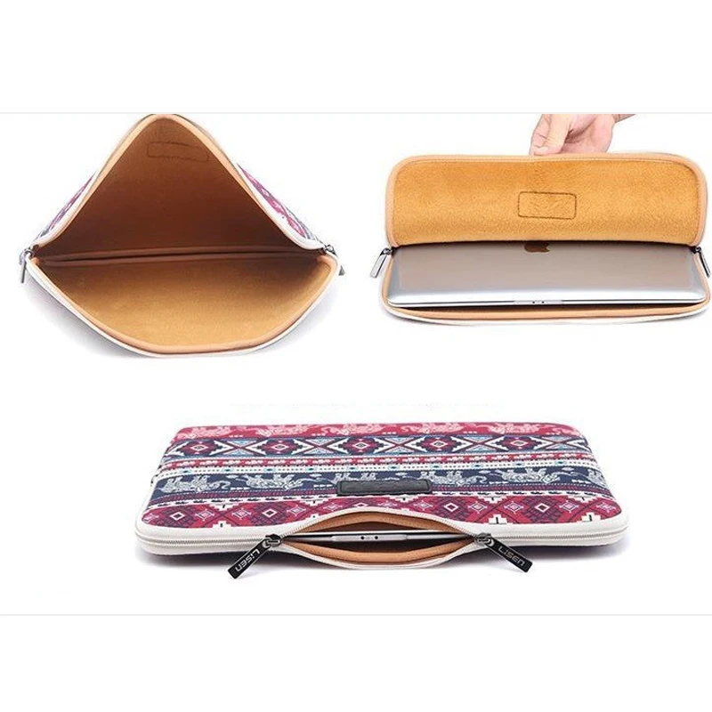 

Sleeve Case Canvas pouch for Macbook air 11 12 13 Laptop Bag 15.6 Retina Pro 13.3 15 Notebook cover for ipad air 1 2 9.7 Tablet