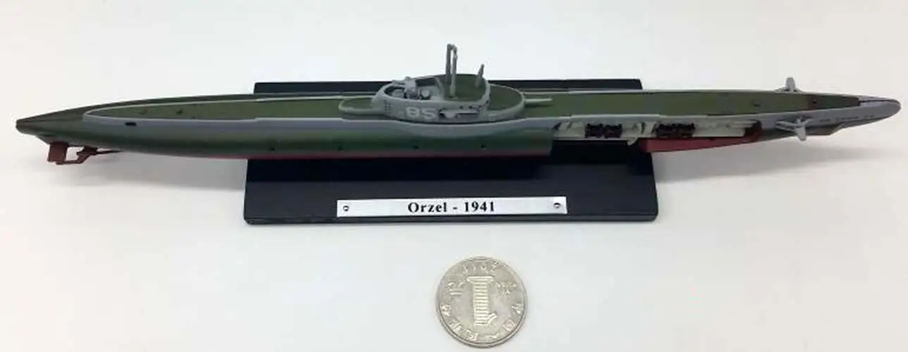 WWII Польша подводная лодка ОРП орзел инцидент 1938 u-лодка 1/350 атласа литьевая |