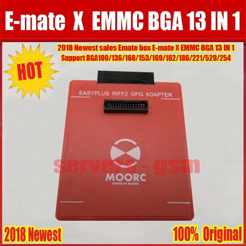 Newes E подручная коробка E-mate X памяти на носителе EMMC BGA 13 в 1 Поддержка BGA100/136/168/153/169/162/186/221/529/254 для легкий JTAG плюс UFI коробка Riff