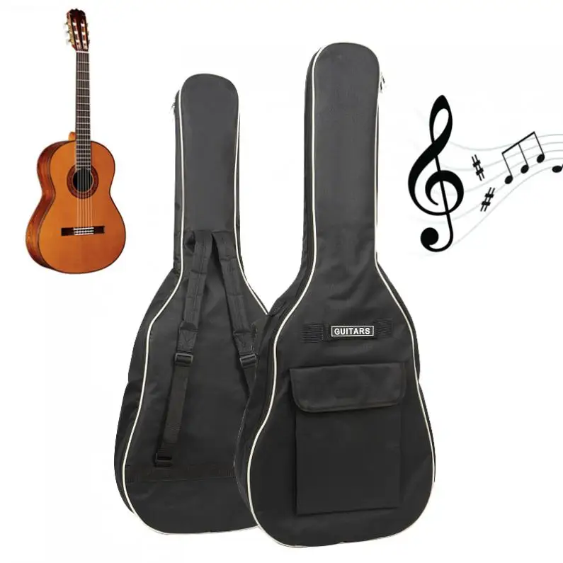 

40/41 Inch 3 color Portable Oxford Fabric Acoustic Guitar Double Straps Padded Guitar Soft Case Gig Bag Waterproof Backpack