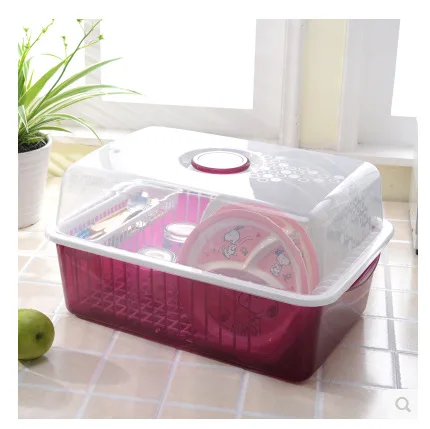 Хатч посуды и кухонной полки стола с крытой сушилка воды |