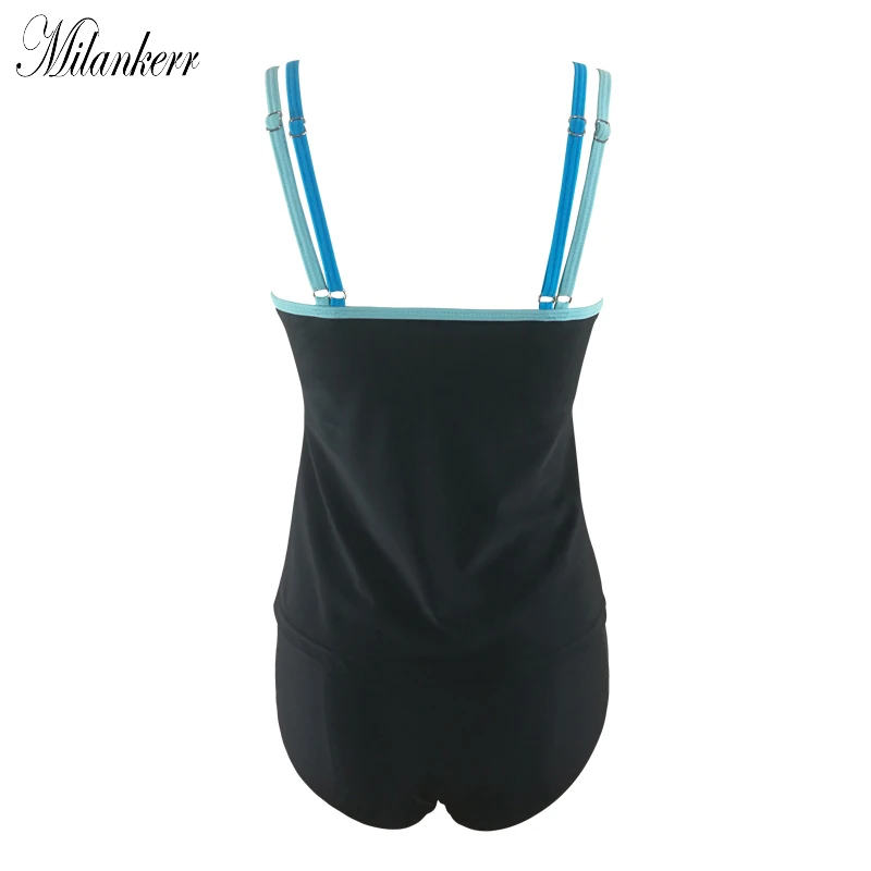 Новый танкини костюмы из двух частей для женщин Высокая талия купальники малышек