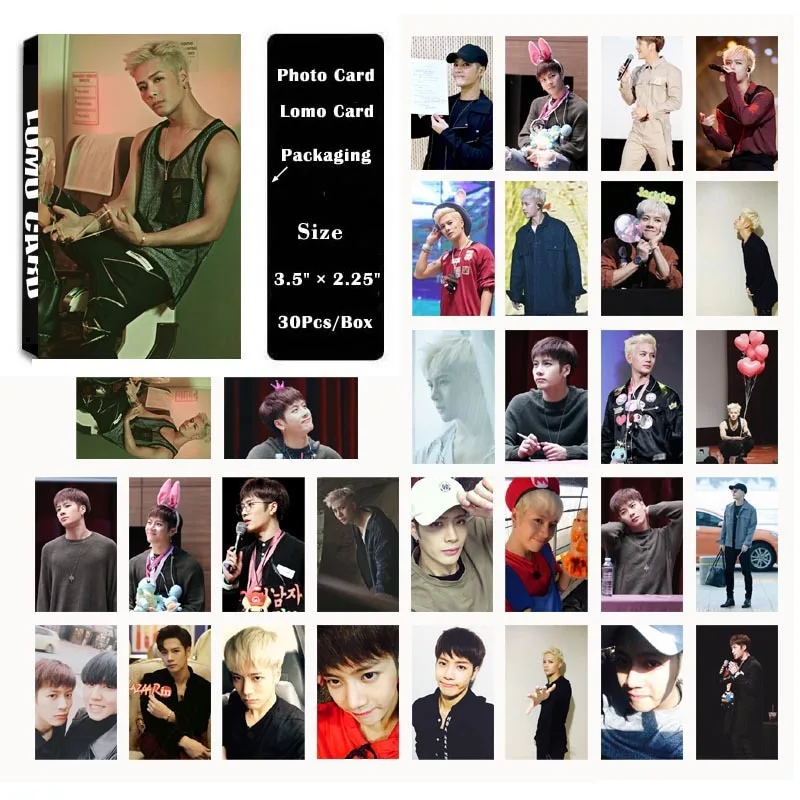 KPOP GOT7 альбом Джексон самодельные бумажные ломо карты фото постер HD фотокарты