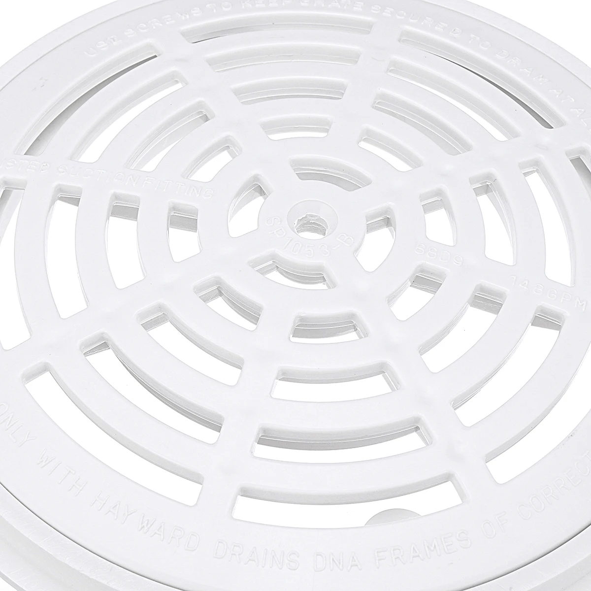 8 дюймовая Крышка для бассейна основной слив с 2 винтами белая Универсальная