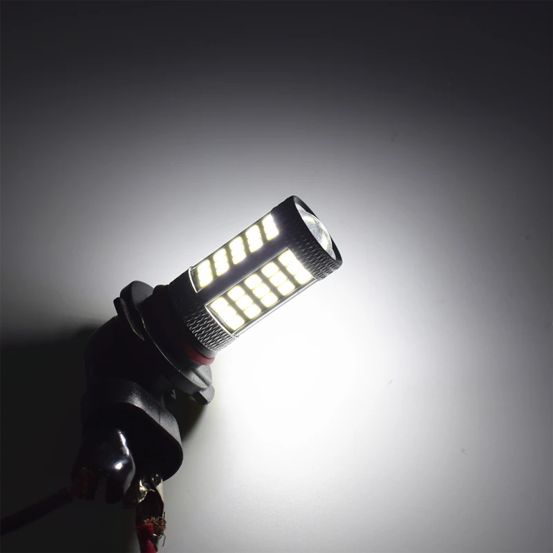 1 шт. Автомобильный светодиодный 9006 HB4 2835 66SMD 1200Lm Янтарная белая лампа
