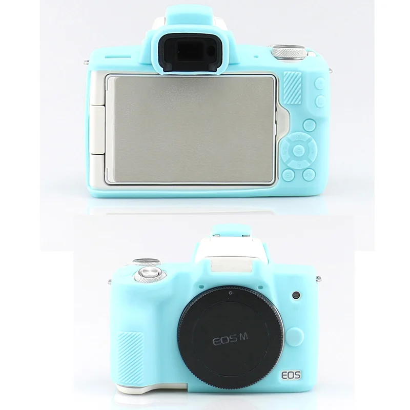 2019 Camera Soft Silicone Case Body Protective Cover For Canon M50 Mirrorless System Rubber Skin | Электроника